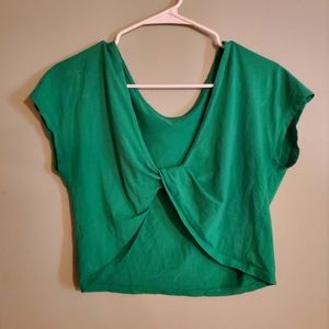Green Crop Top
